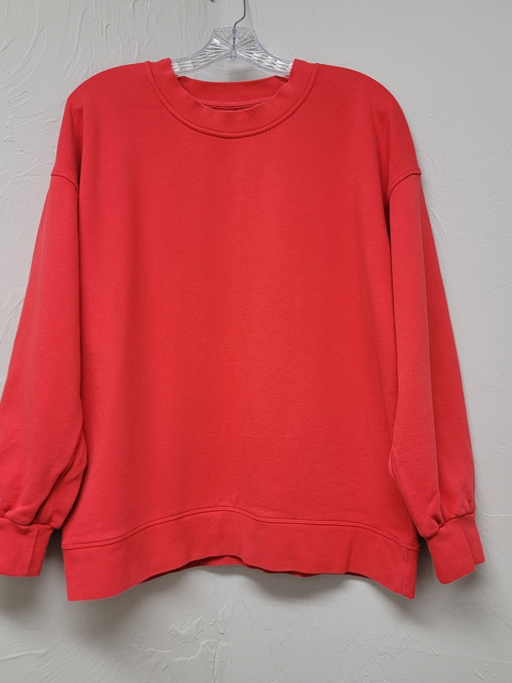 Lululemon Perfectly Oversized Crew Sweatshirt Pullover Womens Red Orange Sz L